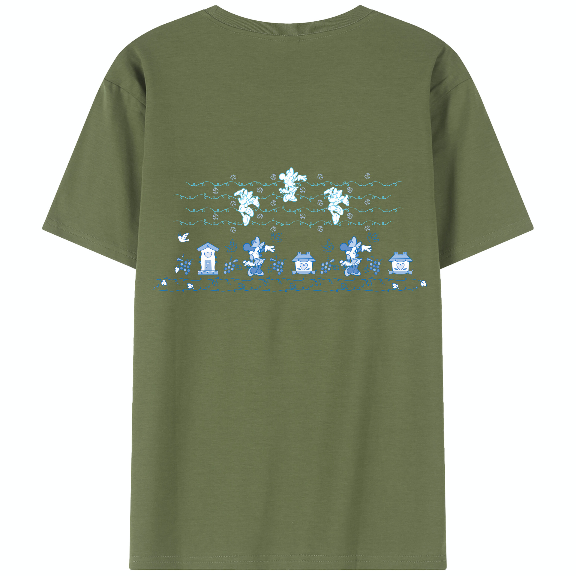 （画像用） ミッキーマウス Mickey Mouse 綿100％半袖Tシャツ（背面プリント）